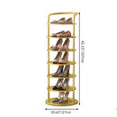 Minimal Vertical Tiered Shoe Tower