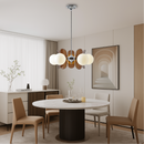 Sculptural Glass Globe Chandelier