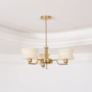 Vintage Gold Glass Ceiling Chandelier Light Fixture