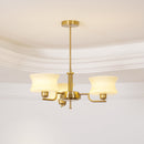 Vintage Gold Glass Ceiling Chandelier Light Fixture