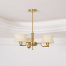 Vintage Gold Glass Ceiling Chandelier Light Fixture