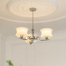 Vintage Gold Glass Ceiling Chandelier Light Fixture