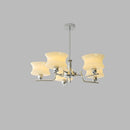 Vintage Gold Glass Ceiling Chandelier Light Fixture