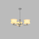 Vintage Gold Glass Ceiling Chandelier Light Fixture