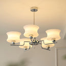Vintage Gold Glass Ceiling Chandelier Light Fixture
