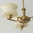 Vintage Gold Glass Ceiling Chandelier Light Fixture