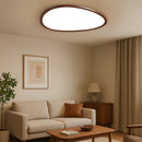 Scandinavian Wood Flush Ceiling Light