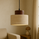 Mediterranean Cylinder Stone Pendant Light
