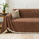 Herringbone Tassel Sofa Cover