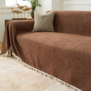 Herringbone Tassel Sofa Cover