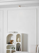 Wood Accent Drum Ceiling Light
