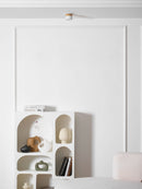 Wood Accent Drum Ceiling Light