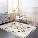 Animal Map Area Rug