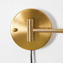 Metal Swing Arm Plug-In Wall Light