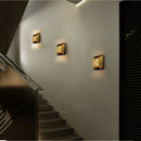 Industrial Style Brass Wall Sconce