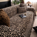 Leopard Plush Sofa Cover