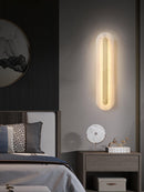 Luxury Alabaster Wall Sconce Hardwired Fixture