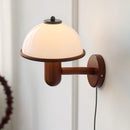 Scandinavian Oak Wood Wall Sconce