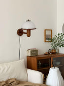 Scandinavian Oak Wood Wall Sconce
