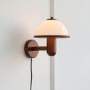 Scandinavian Oak Wood Wall Sconce