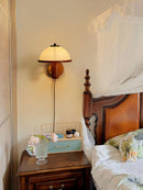 Scandinavian Oak Wood Wall Sconce