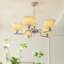 Vintage Gold Glass Ceiling Chandelier Light Fixture