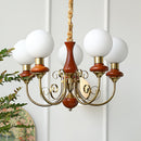 Multi-Light Glass Chandelier