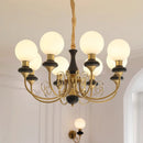Multi-Light Glass Chandelier