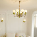 Multi-Light Glass Chandelier
