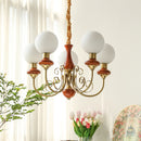 Multi-Light Glass Chandelier