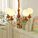Multi-Light Glass Chandelier