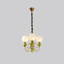 Multi-Light Glass Chandelier