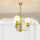 Multi-Light Glass Chandelier