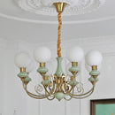 Multi-Light Glass Chandelier