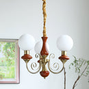 Multi-Light Glass Chandelier