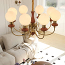Multi-Light Glass Chandelier