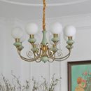Multi-Light Glass Chandelier