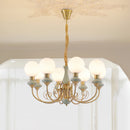Multi-Light Glass Chandelier