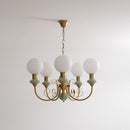 Multi-Light Glass Chandelier
