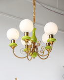Multi-Light Glass Chandelier