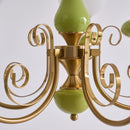 Multi-Light Glass Chandelier
