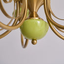 Multi-Light Glass Chandelier