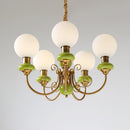 Multi-Light Glass Chandelier
