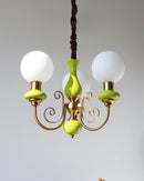 Multi-Light Glass Chandelier