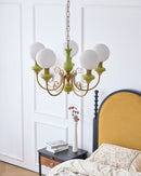 Multi-Light Glass Chandelier