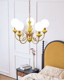 Multi-Light Glass Chandelier