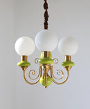 Multi-Light Glass Chandelier