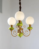 Multi-Light Glass Chandelier