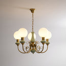 Multi-Light Glass Chandelier