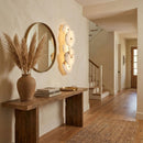 Elegant Gold Alabaster LED Wall Mount Light